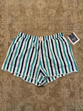 Roller Rabbit x Target Blue & White Striped Women's Boxer Shorts